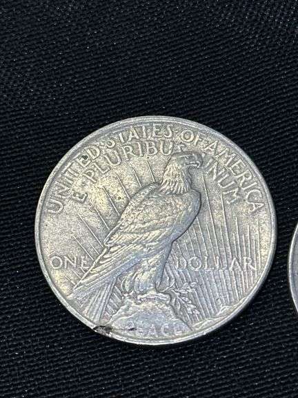 Three 1922 United States Peace Silver Dollars