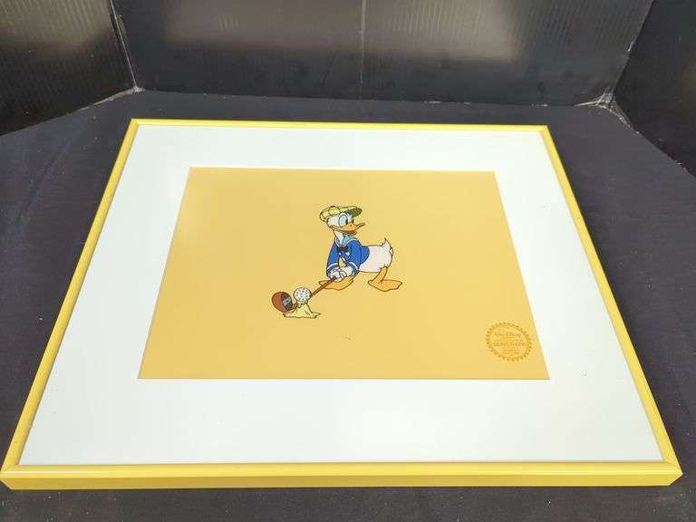 Framed Disney "Donald's Golf Game" Limited Edition Serigraph image