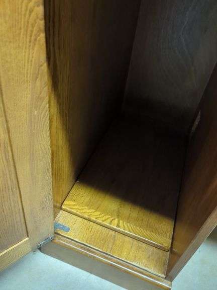 Oak Roll Top Desk with Storage