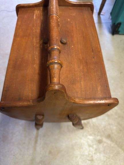Wood Sewing Box or Magazine Stand