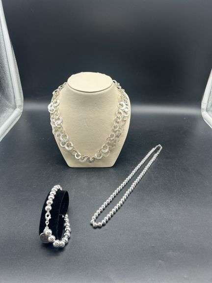 Silver Tone Fashion Jewelry Set image