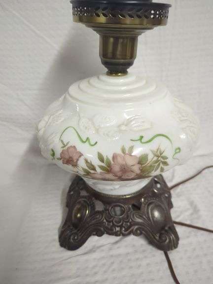 Phoenix Lamps Inc. Table Lamp with Floral Design