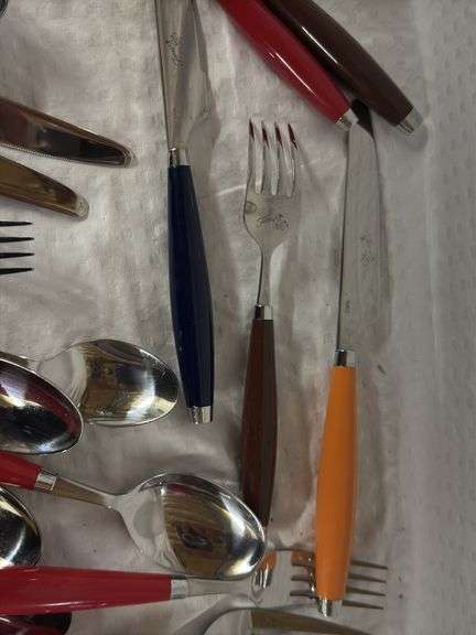 Fiesta Flatware Set with Colorful Handles