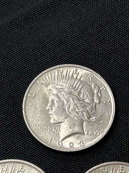1923 Peace Silver Dollars - Group of Three