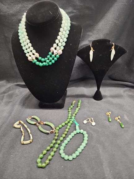 Assorted Costume Jewelry Lot: Necklaces, Bracelets, and Earrings image