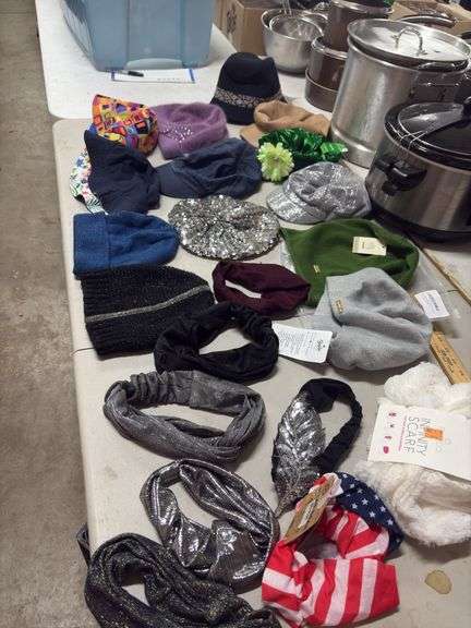 A VARIETY OF HATS- TOBOGGINS- SCARFS- HEAD GEAR- ETC.- NAME BRANDS- image