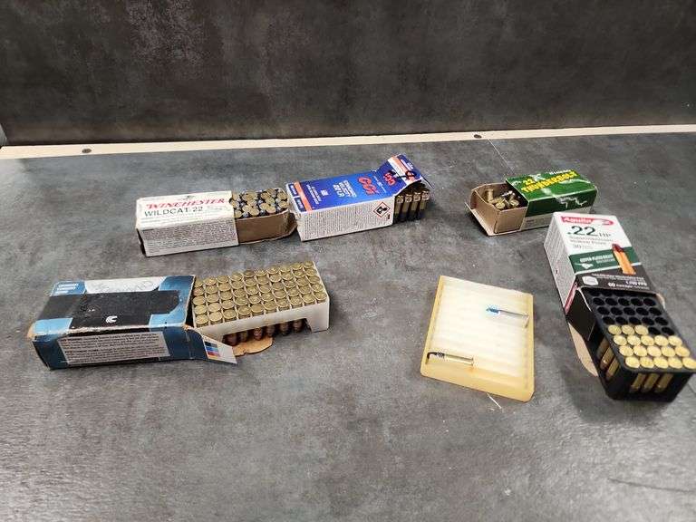 ASSORTED BOXES OF 22 CALIBER AMMO