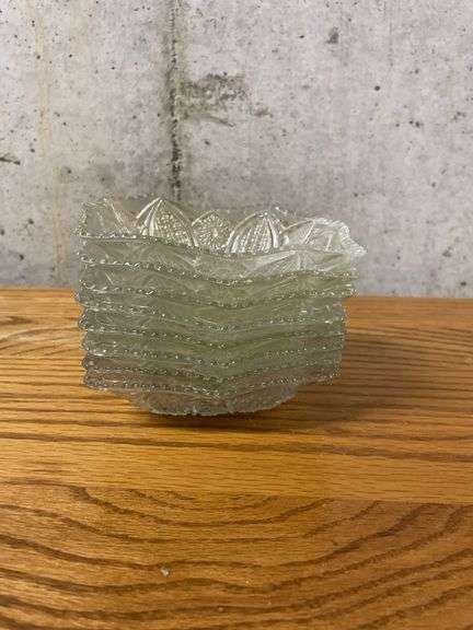 Small Clear Glass Bowls - Set of 8