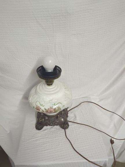 Phoenix Lamps Inc. Table Lamp with Floral Design