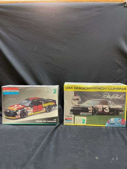 Monogram 1:24 Scale NASCAR Model Kits - Dale Earnhardt and Davey Allison