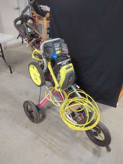 Modified Sun Mountain Speed Cart V1 with Ryobi Electric Pressure Washer
