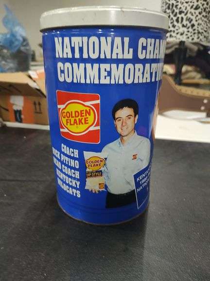 KENTUCKY WILDCATS 95-96 NATIONAL CHAMPION CAN GOLDEN FLAKE CHIPS