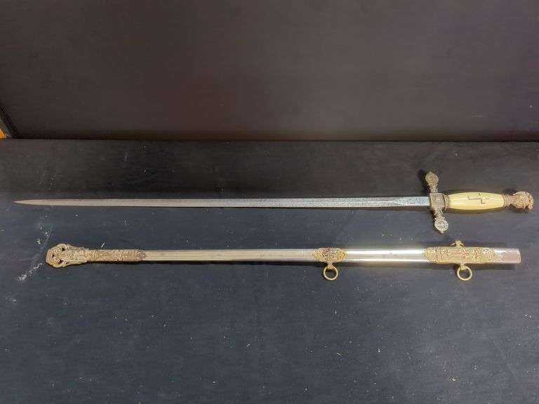 Ornate Ceremonial Sword and Scabbard
