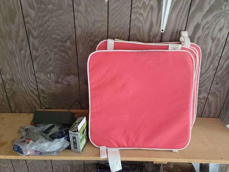 Set of 3 Pink Chair Cushions image