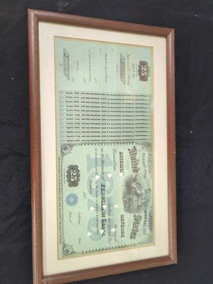 Framed 1873 United States Internal Revenue Stamp image