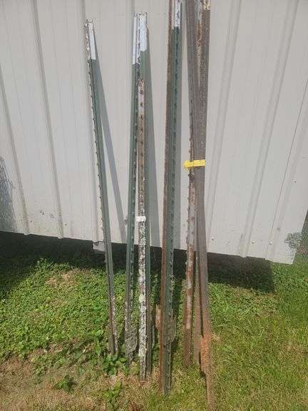 Lot of Metal Fence Posts image