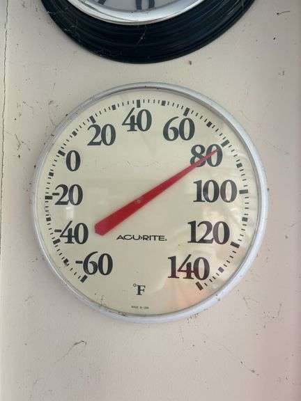 Sharp Clock and AcuRite Thermometer