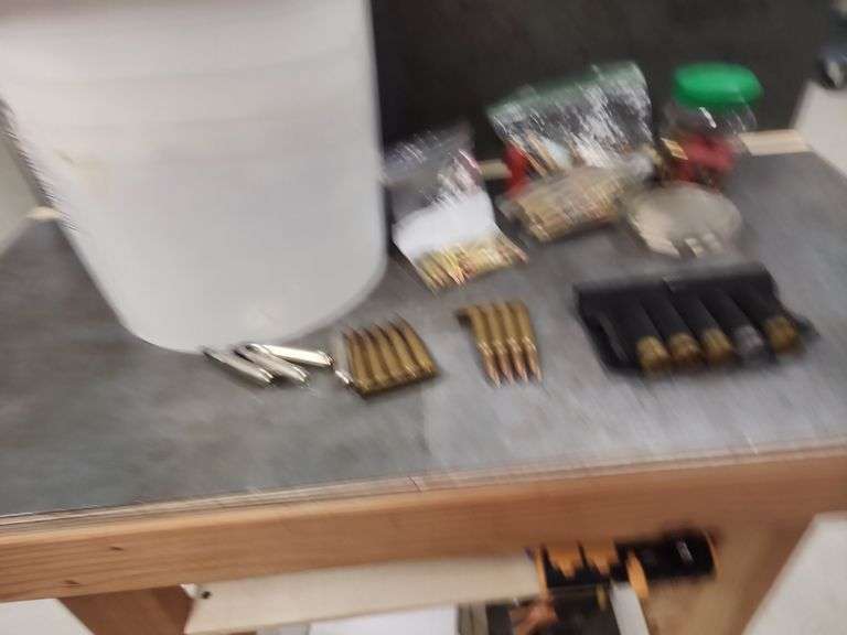 BUCKET OF ASSORTED AMMO
