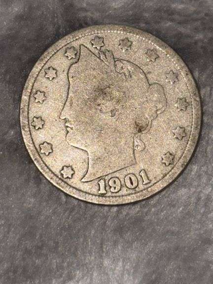 LIBERTY V NICKEL 1901 image