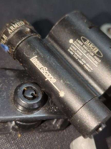 Assorted Firearm Accessories: LaserScope, Tool, Mount