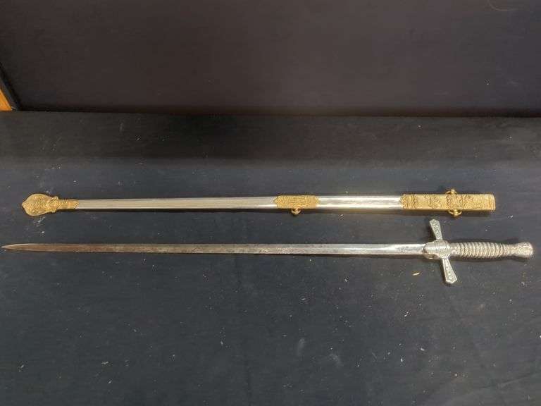 Metal Decorative Sword with Sheath
