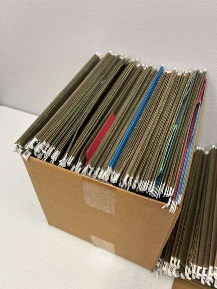 Boxes of Hanging File Folders
