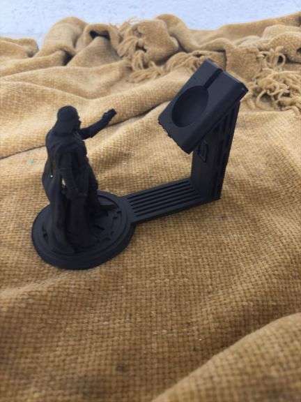 3D PRINTED DARTH VADER APPLE WATCH CHARGING HOLDER.  CHARGER NOT INCLUDED image