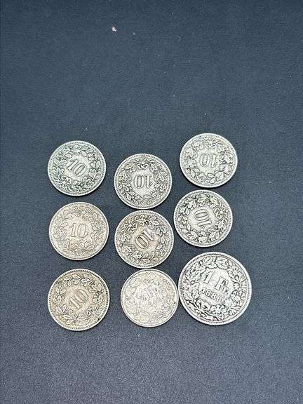 Variety of coins