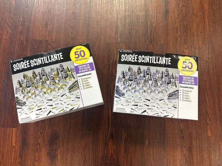 Two New Year's Eve Party Kits for 50 People