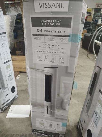 VISSANI 3 IN 1 EVAPORATIVE AIR COOLER WITH COOL HUMIDIFY AND FAN