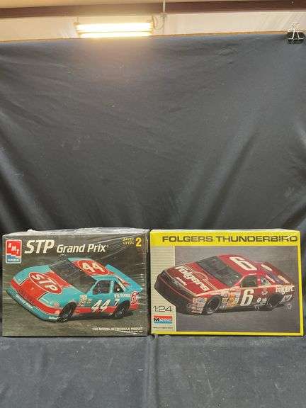 AMT STP Grand Prix & Monogram Folgers Thunderbird Car Model Kits