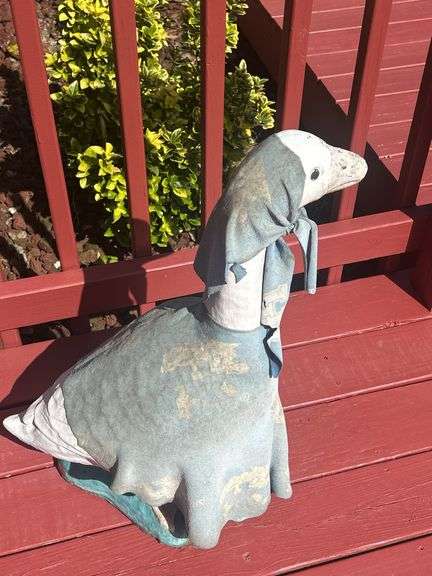 Decorated Concrete Goose Outdoor Decoration image
