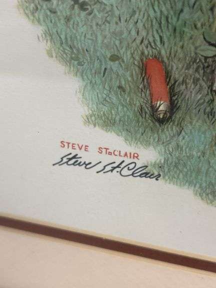 Framed Steve St. Clair Print "Another Day's Limit"