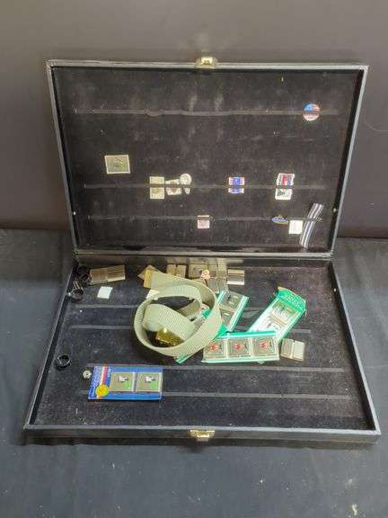Collection of Boy Scout Memorabilia in Display Case