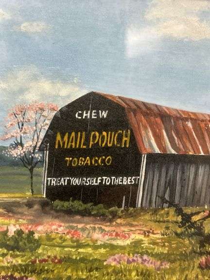 Framed Steve St. Clair Print "Mail Pouch Bunnies"