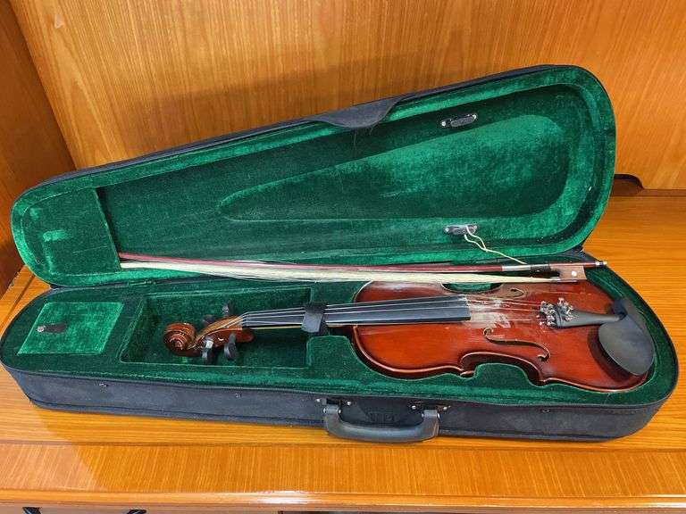 Violin with Bow and Case image