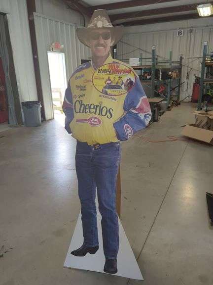 Richard Petty #43 NASCAR Cheerios Promo Cardboard Standee image