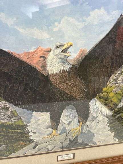 Framed Limited Edition Bald Eagle Print by Steve St. Clair