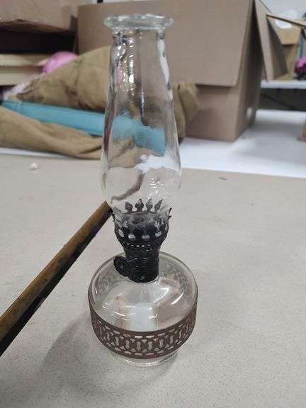 OIL LAMP 8 INCHES TALL