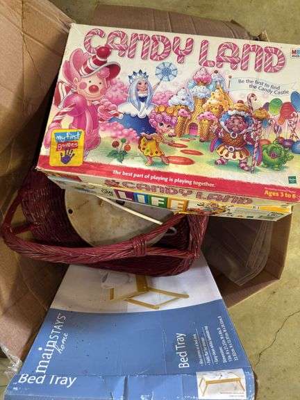 Box Lot of Household Items, Games, and Accessories