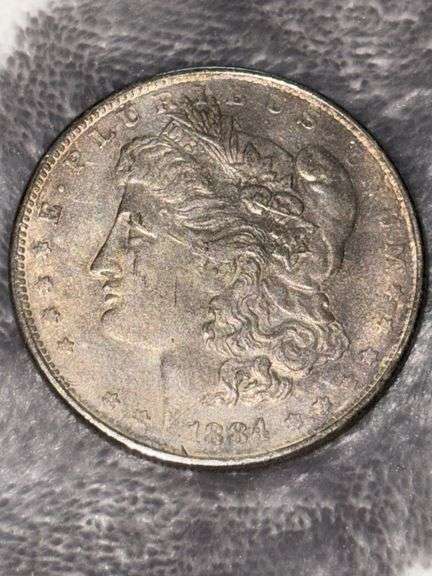 MORGAN SILVER DOLLAR REPLICA 1884 image
