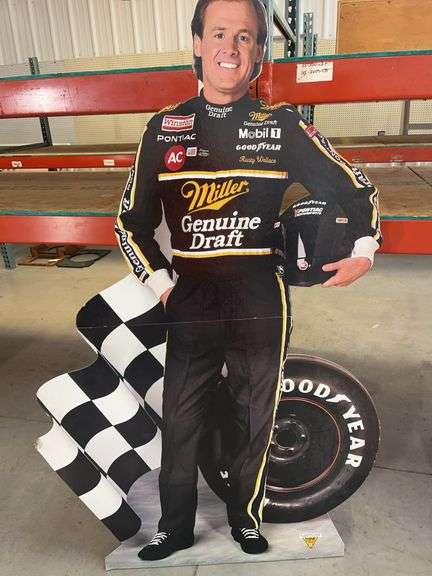 Rusty Wallace Miller Genuine Draft Cardboard Cutout image