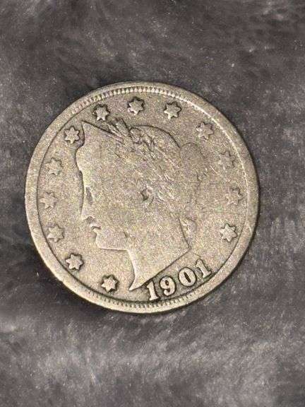 LIBERTY V NICKEL 1901 image