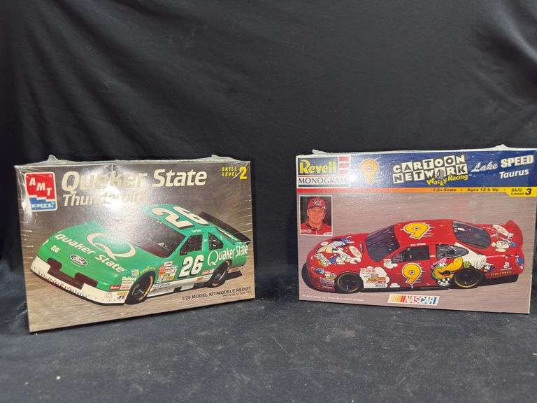 AMT Quaker State Thunderbird and Revell Cartoon Network Lake Speed Taurus Model Car Kits