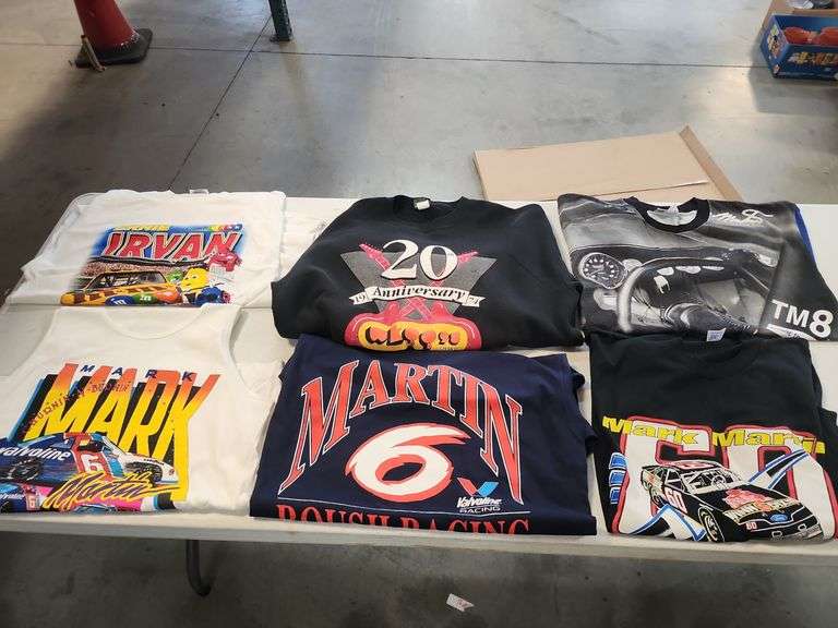 Lot of Racing T-Shirts and Sweatshirt - Irvan, Martin, and More image