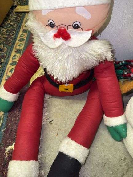 Assorted Holiday Plush Toys and Pillow