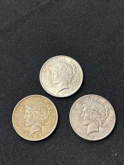 Peace Silver Dollars: 1924, 1925, and 1926