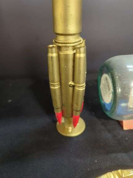 Bullet Casing Figurine, Ship in Bottle, & Musical Instruments