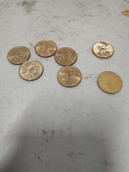 6 SACAGAWEA AND 1 CANADA DOLLAR COINS image