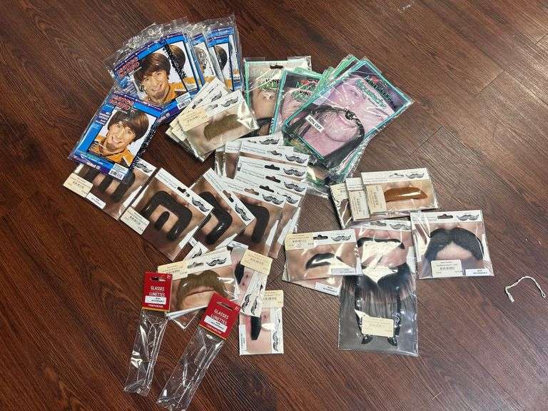 Bulk Lot of Novelty and Costume Facial Hair